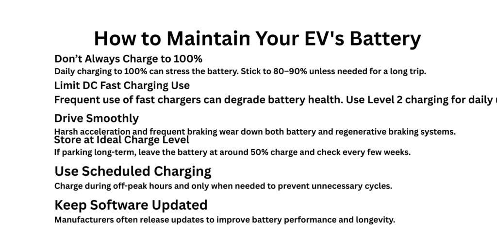How to Maintain Your EV's Battery